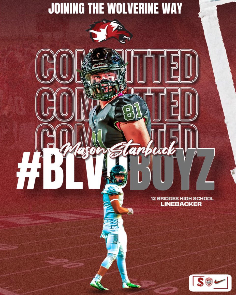 MasonStarbuck81's tweet photo. 110% Committed to @SierraCollegeFB Thankful for all the Coaches along the way, I am beyond Excited and grateful to start working With Coaches and Teamates!! Extremely blessed aswell to have been apart of @12BFootball the past 4 years🦏🐺 @SierraCollegeFB @Coach_Aidan @CoachBMusgrave @Coach_Noonan @SierraCoachDiaz @CoachHogge72