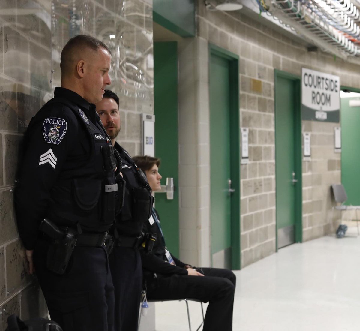 msupolice's tweet photo. Did you know our officers staff every home @MSU_Basketball game? Both in front of and behind the scenes — to keep you safe. 🫱🏼‍🫲🏽 

#SafeMSU #SpartansProtectingSpartans https://t.co/G7c7KwkQDk