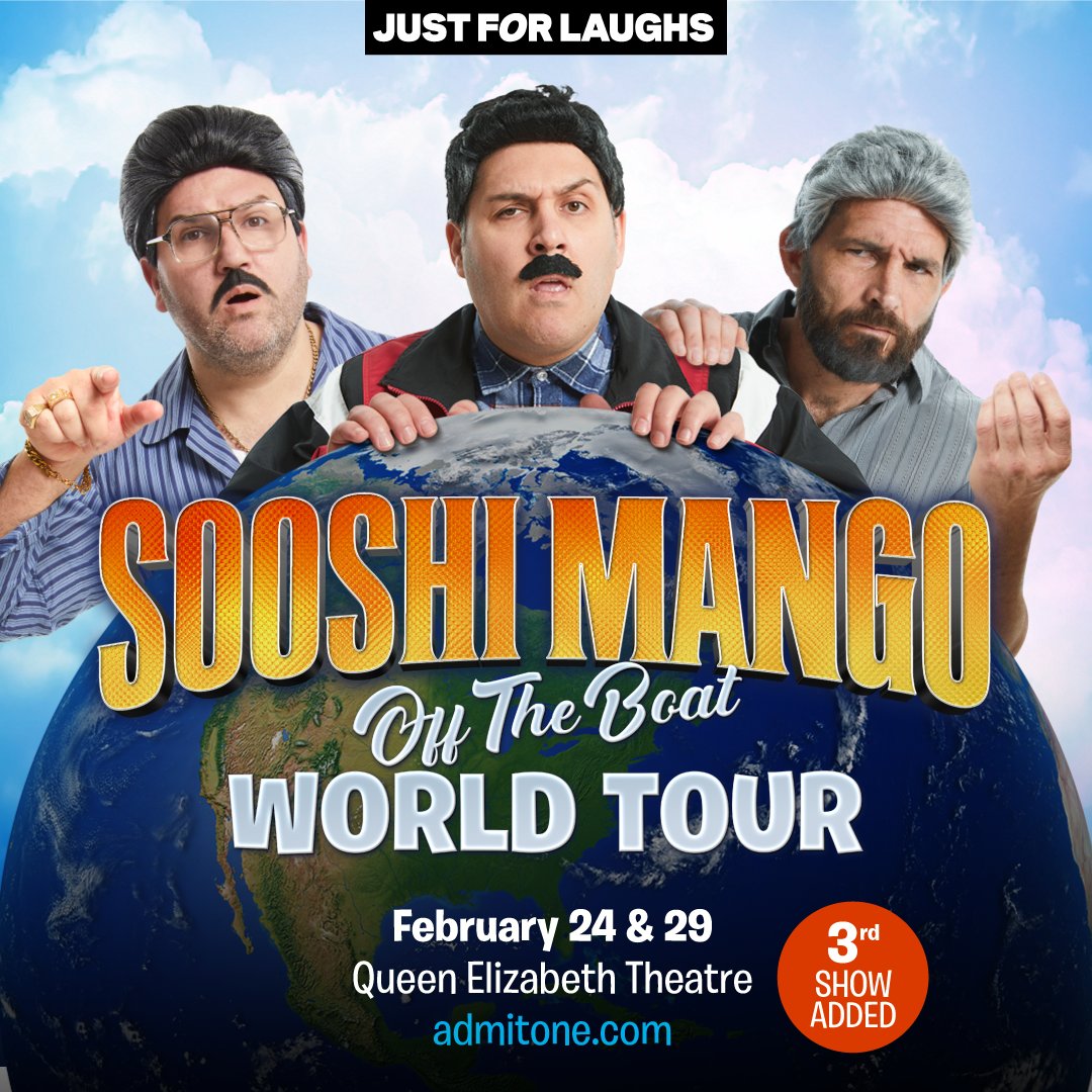 Missed your chance to secure tickets to see the hilarious Melbourne based comedy trio @mango_sooshi live in Toronto?! Don't worry, we just added a 3RD SHOW 🔥 ➡️ Feb 29 at 7:30PM! 🎫 Tickets are on sale now: admitone.com/events/sooshi-…