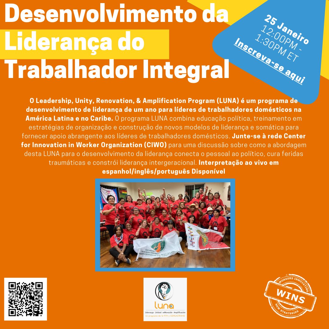 📌 Não perca esse evento na próxima Quinta-feira, co-organizado com o @RutgersCIWO, onde o Programa LUNA da FITD será destacado como uma iniciativa inspiradora a nível global!
🖊 REGISTRE-SE 👉 loom.ly/qFVDmho
🌐 #INTERPRETAÇÃO: ESP / POR / ING 
#eventos @fenatrad