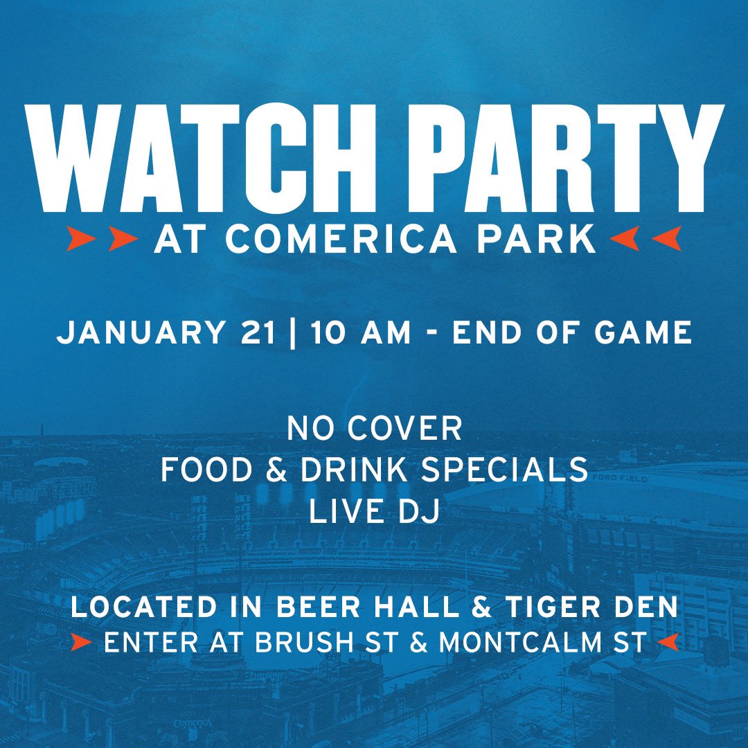 We're running it back this Sunday!   Cheer on the @Lions with us at the Beer Hall & Tiger Den. #AllGrit