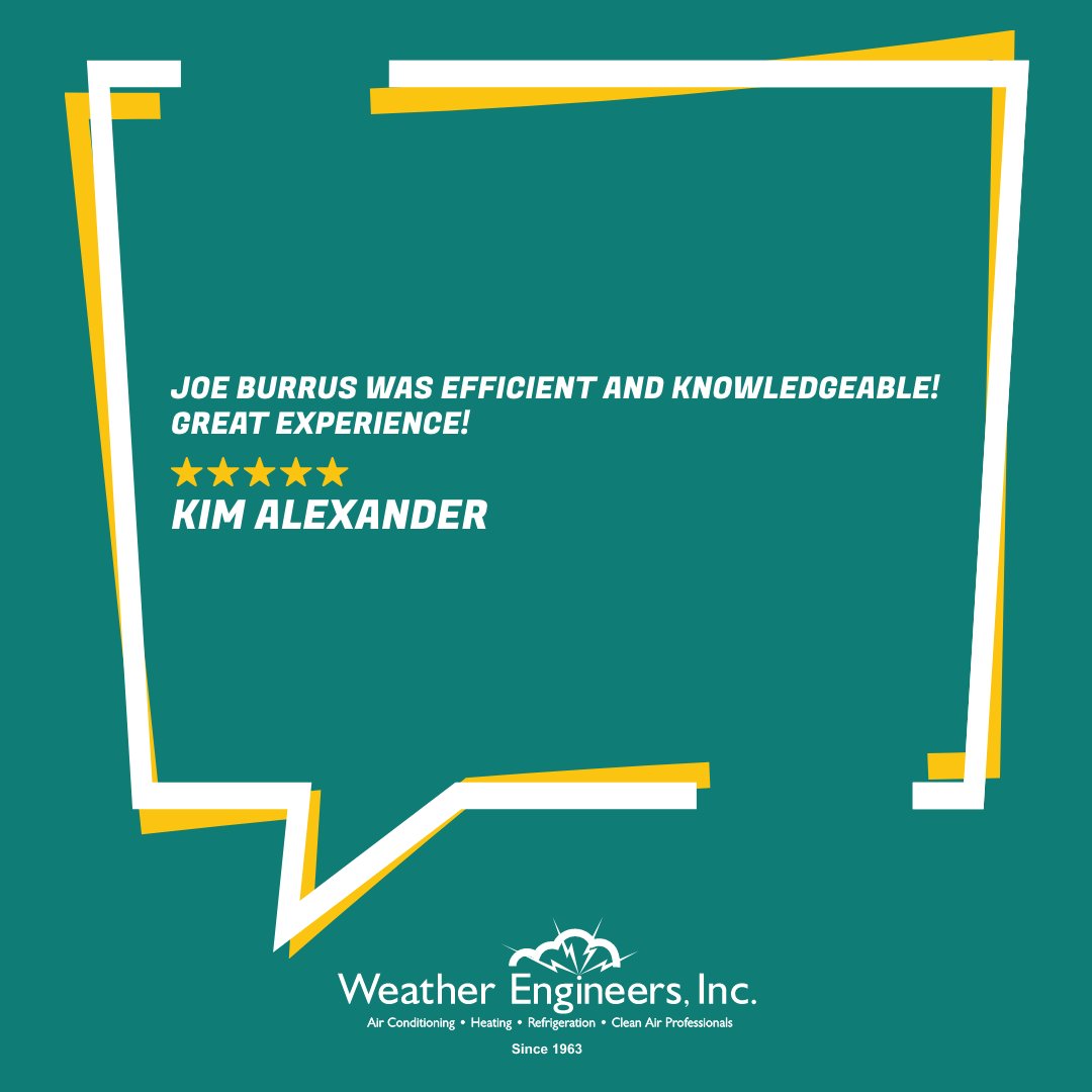 A big THANK YOU to Kim for the fantastic Google review! 🙌 We're delighted to have exceeded your expectations. Your kind words motivate us to maintain the highest standards in all that we do.

weatherengineers.com

#Gratitude #KimReview #CustomerLove