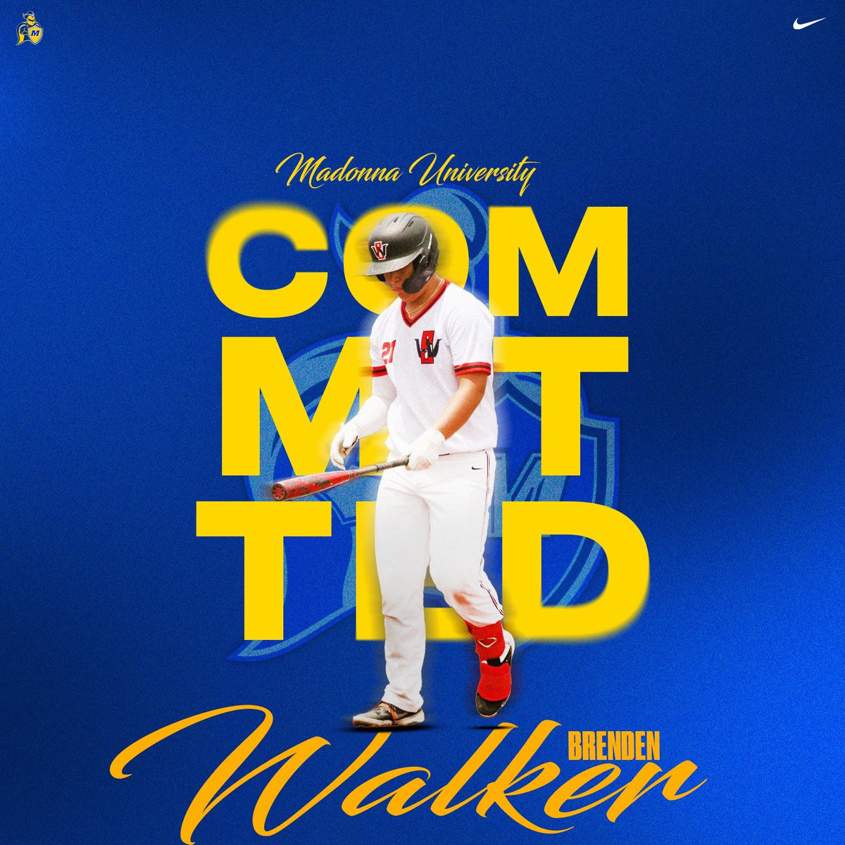 I’m excited to announce that I will be continuing my athletic and academic career at Madonna University! I would like to thank my family along with all my coaches. I would also like to thank Coach Punches for the opportunity to play at the next level. 💛💙 #crusadernation