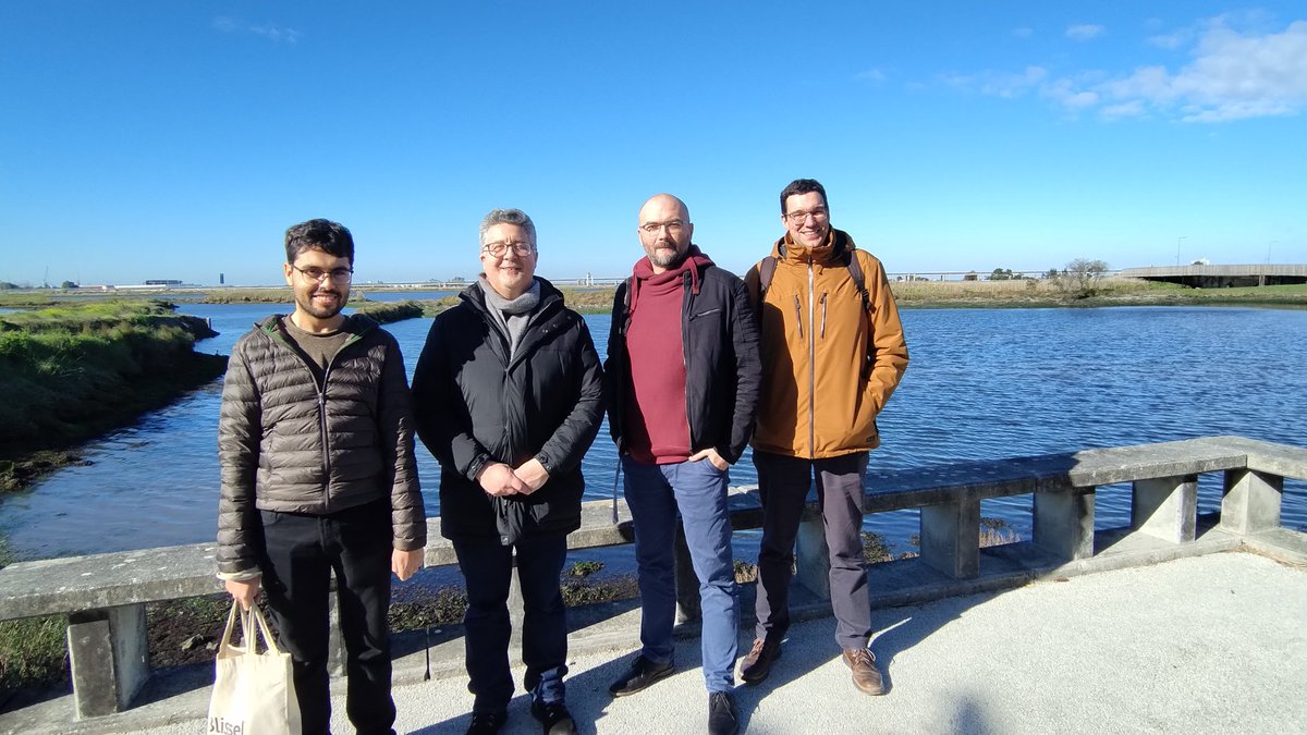 It has been a pleasure to host Prof Bartek Szyja from @PWr_Wroclaw at @ciceco_ua. W/ Tiago Fonseca and José D. Gouveia. Beautiful winter day in the city of Aveiro. STSM in the framework of COST Action 18234.