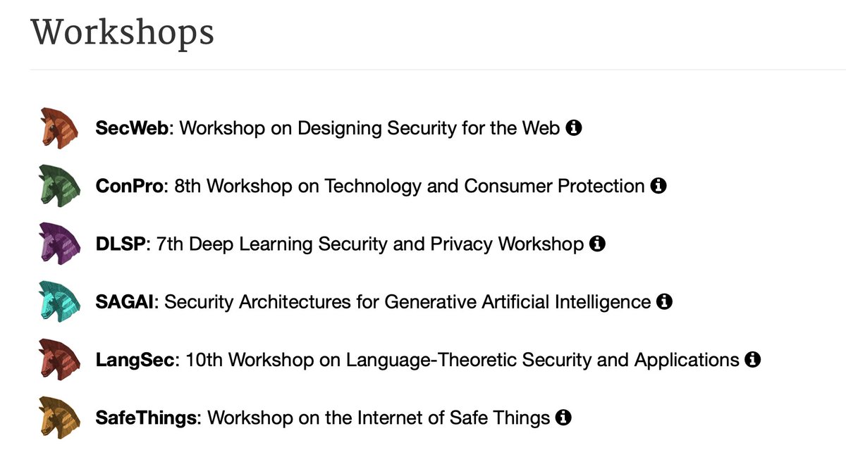 We are very excited to announce our IEEE S&P 2024 Workshops. Please take a look and submit your papers! #Security #privacy #ieeesp @ComputerSociety #safethings #aisecurity