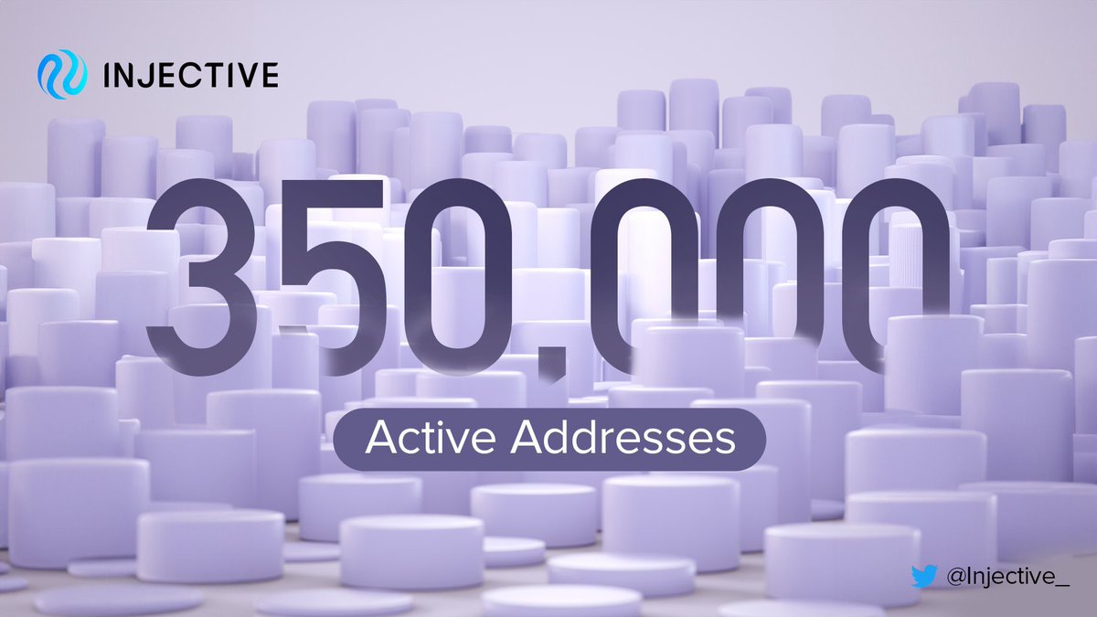 CryptoVadik's tweet image. 🌐 350,000 active addresses on @Injective_ ! ✅
🥷 Every day - a new height record! 🚀
Injective is taking off and the 350,000 active addresses speak for themselves. #InjectiveMilestones #ActiveCommunity #CryptoNinjas 
1/2