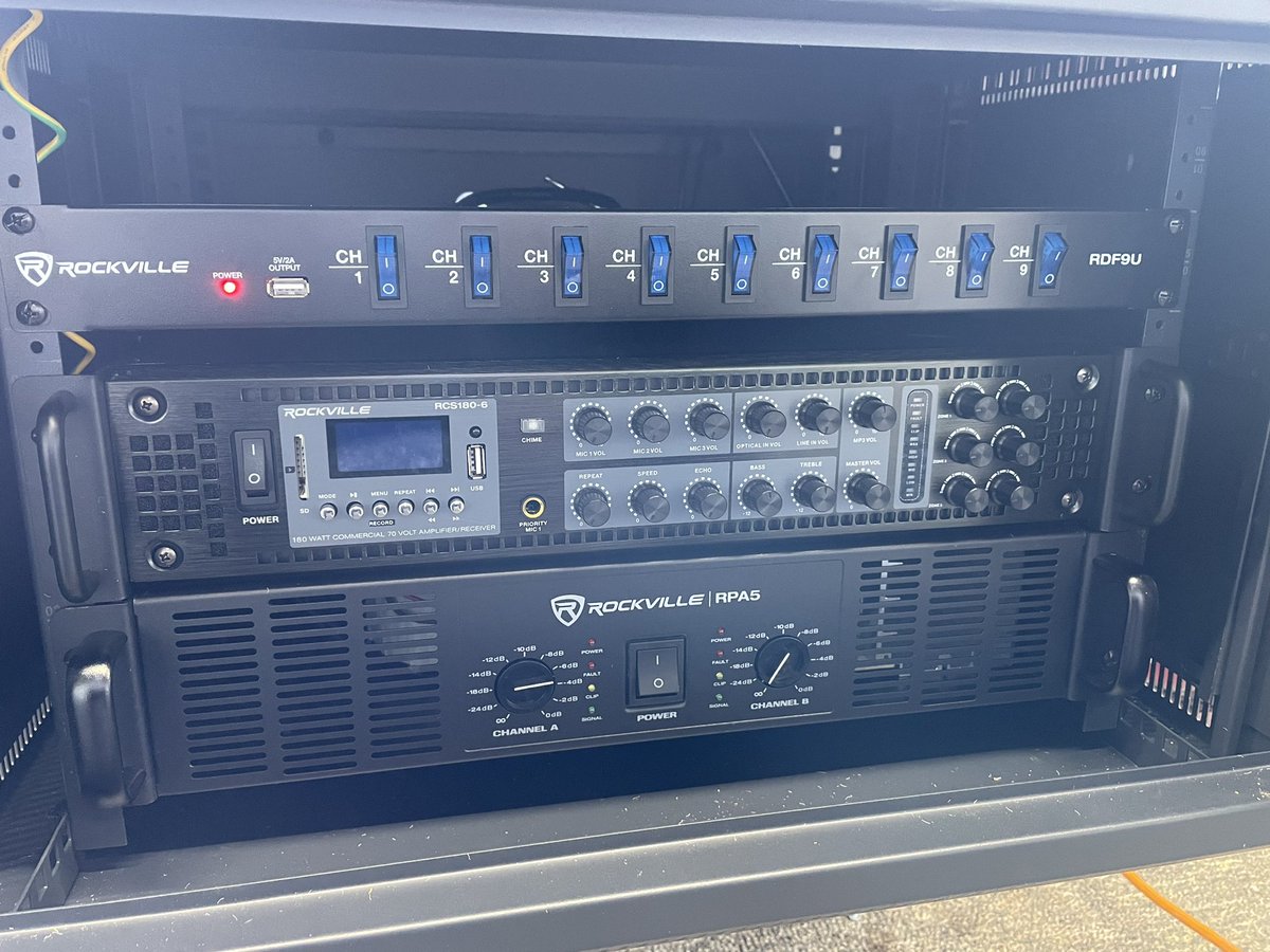 About time! Tip of the cap to <a href="/MidAmericaSC/">Mid-America Sports Construction</a> &amp; Professional Audio &amp; Video for getting out here these past weeks to get done on time even w/ brutal weather. 8 speaker system ready to go. Fiber being laid today to get the <a href="/AWRE_Sports/">AWRE_Sports</a> camera system (6 cameras) ready by opening day.