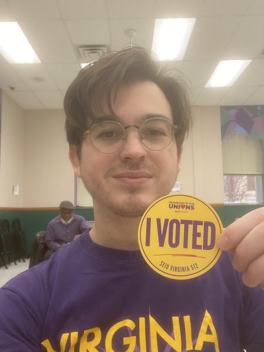 Voted for my first union contract! #VirginiaIsForUnions