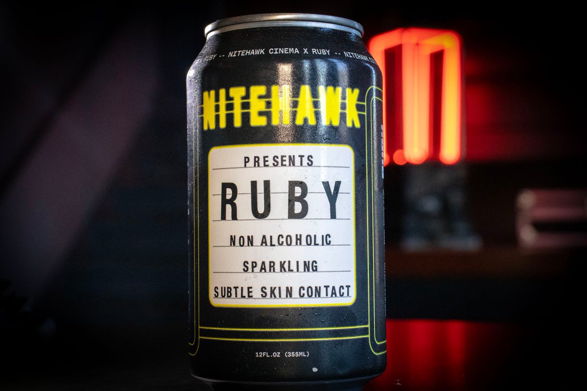 nitehawkcinema's tweet image. If you’re doing Dry January this year, we have some exciting new options!

Our new collab w/ @rubyforfun is now available, as is an NA housemade pomegranate, yuzu, rosemary spritzer.

If you’re not quite dry but just a little less wet, try our Otto E Mezzo low-ABV winter shandy."