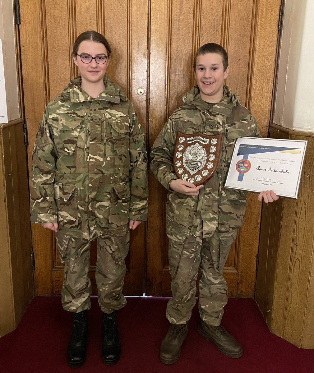 Congratulations too go to Viktoria Muller for the ‘Most Improved Recruit’ award and to Aaron Isidar-Tribe for ‘Best Recruit’. #aspirational #ourworldofopportunity #anexcitingplacetolearnandgrow