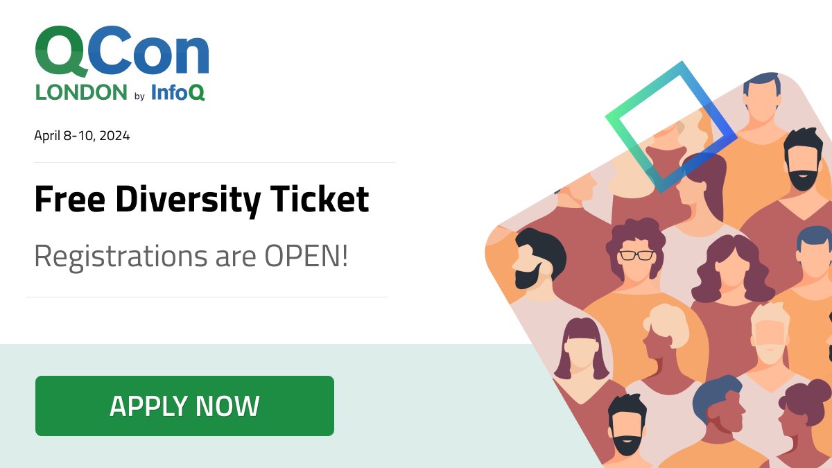 💡 Do you belong to an underrepresented group in tech or know someone who is? Apply now at the #QConLondon diversity scholarship & have the chance to attend a top-notch #softwaredevelopment conference: bit.ly/3HfF6Il #TechScholarship #DiversityinTech #QConCares