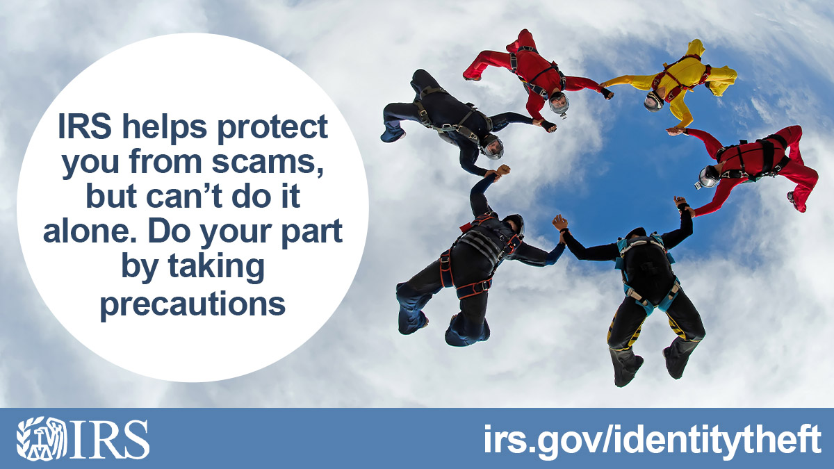 Remember that identity thieves constantly strive to find a scheme that works. For your #TaxSecurity, #IRS urges you to take basic precautions: irs.gov/identitytheft