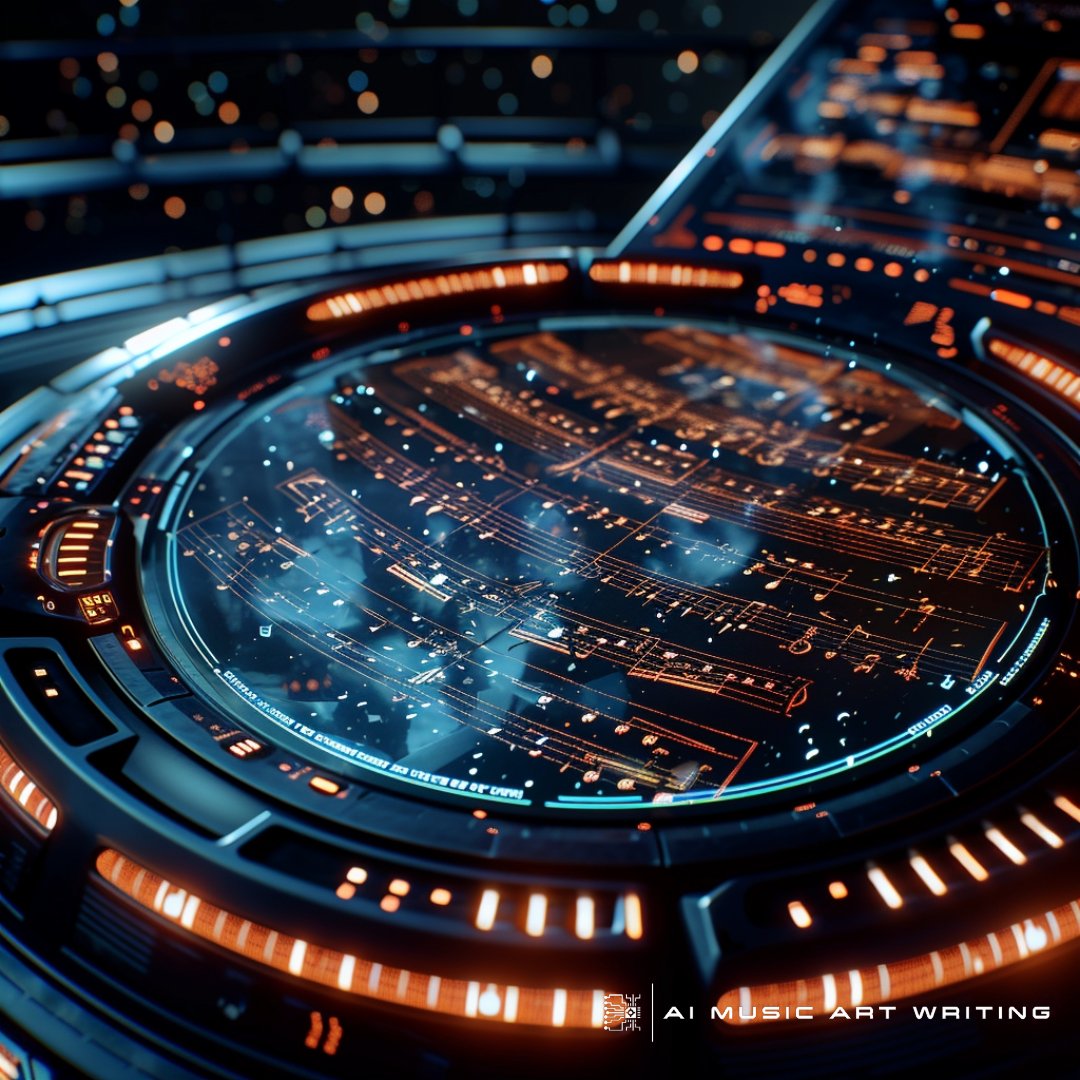 HiddenHeroMedi_'s tweet photo. In the silence of the circuitry, we find the beat of progress, a rhythm that pulses through the art of AI Music Writing. #CircuitrySilence #BeatOfProgress #AIMusicWriting https://t.co/6VVpSCDP58