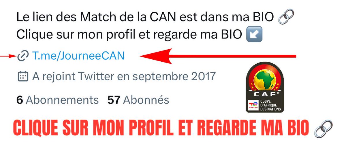 Pour ceux qui veulent voir GRATUITEMENT le match de la CAN 🇿🇦

📺 21h00 - Guinée🇬🇳⚡️🇬🇲Gambie

Rejoignez le canal TELEGRAM via le lien dans ma BIO pour voir le match en live 🔗

#Can2023  #GUIGAM