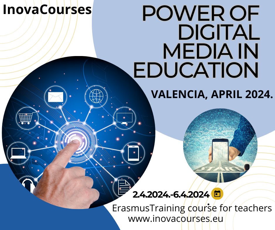 🚀 Exciting News for Educators! Join our transformative "Power of Digital Media in Education" Teacher Training Course in Valencia, April 2nd-6th, 2024. 🌐📚 Elevate your teaching with media literacy, social media strategies, and AI insights. Limited spots! 🎓 #Erasmus