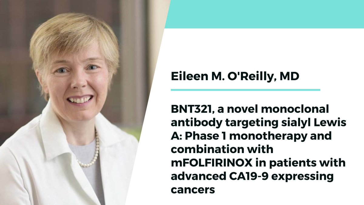 Happening now at an @ASCO #GI24 poster session: @MSKCancerCenter's @EileenMOReilly is presenting phase 1 results of a novel sialyl Lewis A-targeting monoclonal antibody alone and in combination with mFOLFIRINOX in patients with CA19-9 expressing #cancers.