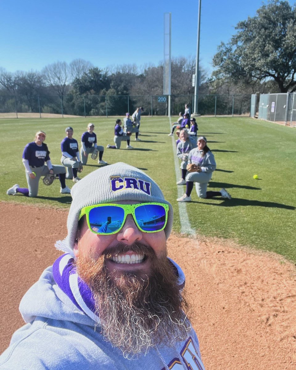 a little softball + a little <a href="/CRU_FCA/">UMHB FCA</a> 😎