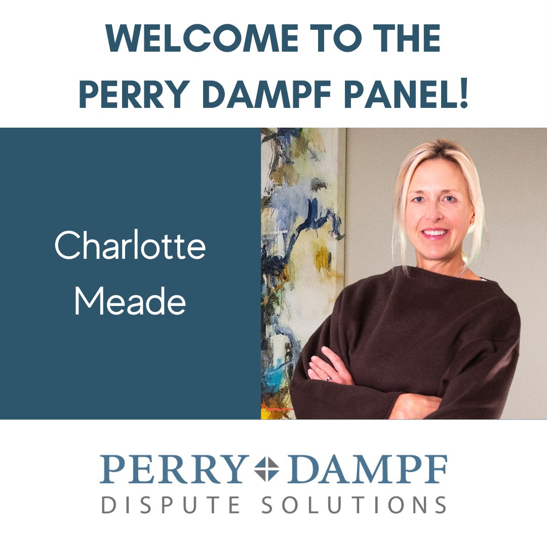 perrydampf's tweet image. #PerryDampf welcomes Charlotte Meade to its panel! She practiced at Deutsch Kerrigan in the Prof Liability &amp;amp; Commercial Lit dept handling complex legal &amp;amp; CPA malpractice &amp;amp; ins defense claims. In 2017 she became partner with Meade Young handling legal malpractice claims.