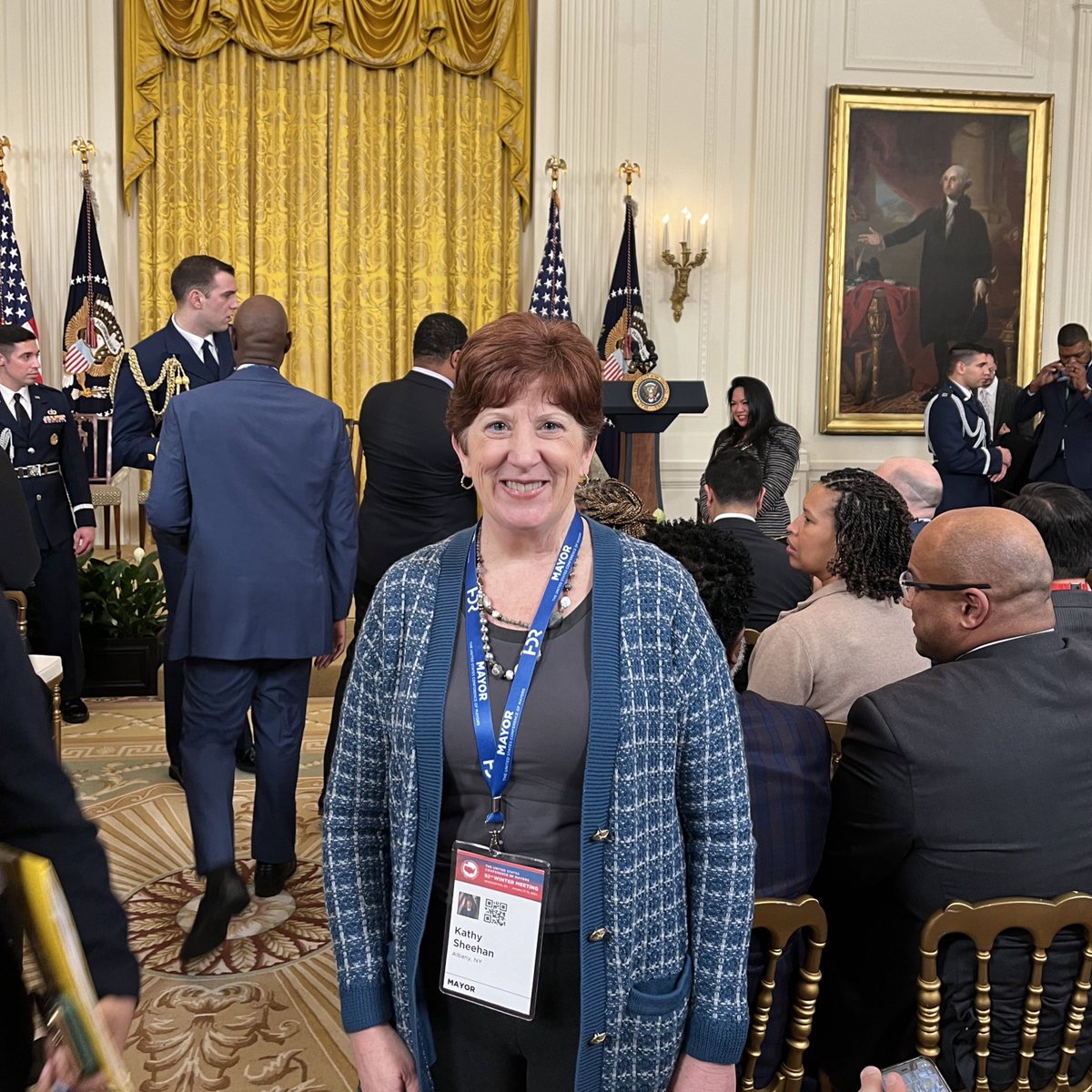 Getting ready to hear from @POTUS @JoeBiden as well as @SecretaryPete and @SecDebHaaland at the @WhiteHouse alongside my fellow @usmayors! #MayorsDC24