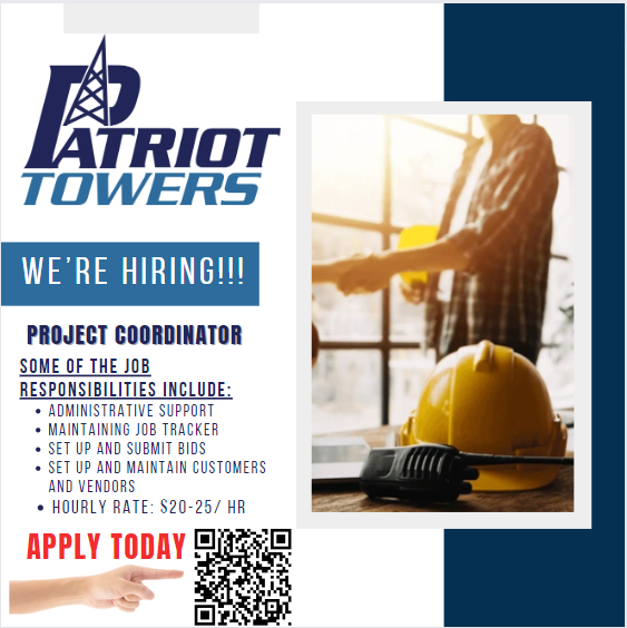 With a New Year, come new beginnings and great opportunities! If you or someone you know is in the market for a new career, check us out!

Happy Friday! 👷‍♂️ 🗼 👷‍♀️