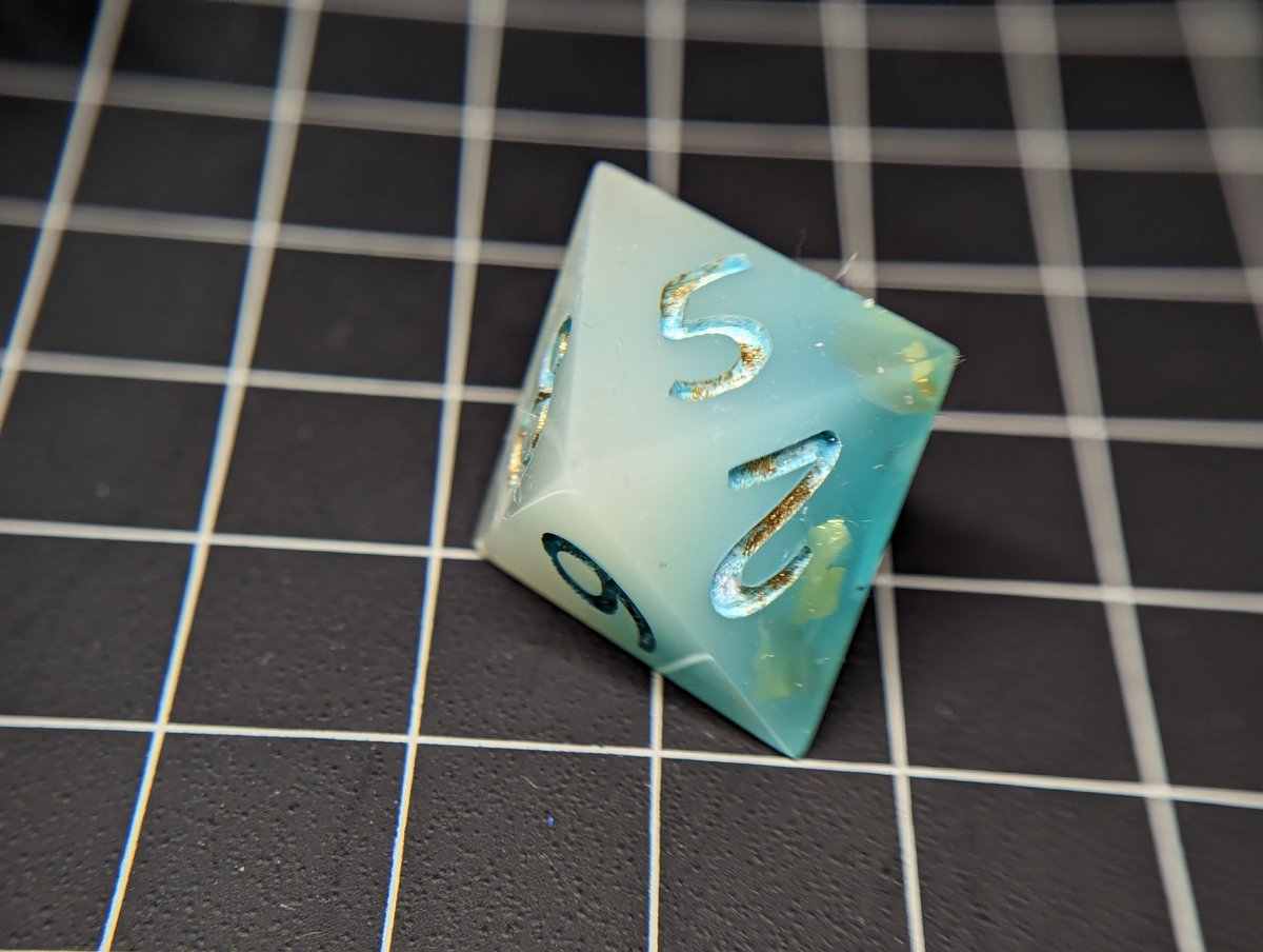 TweetsOfAly's tweet photo. Tried something new with the numbers, what do you think??
#dice #handmadedice #dicemaking #diceset #dnd #resindice #dicemaker #ttrpg #ttrpgdice #dungeonsanddragons #dicegoblin #rpgdice #polyhedraldice #dicehoard #rpg #d20 #tabletopgames #pathfinder #mathrocks #clickclacks #d&d https://t.co/ZcFwniFUe8