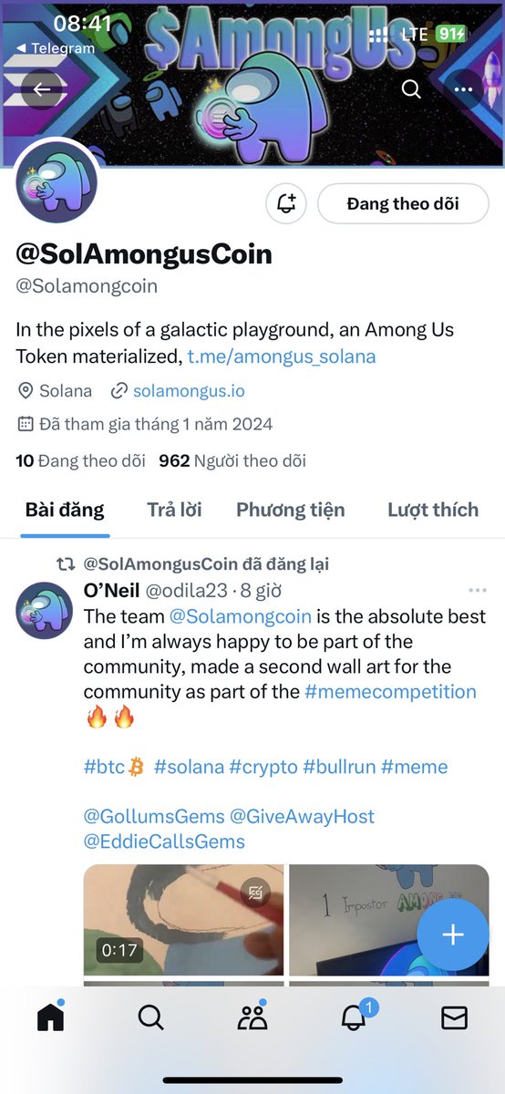 hethan9x's tweet photo. @SolanapadX @Solamongcoin Cs72y5JvEXgdMARaGyReNa7rc8d4miTbzuqtX8TPpfze https://t.co/UH1pXmKynv