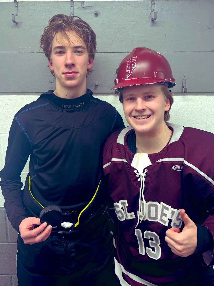 Final from Leisure
<a href="/SJCI/">St. Joe's</a> 5
St. Francis 4 OT

Sam Morreale plays the hero with 2 shorthanded goals including the game winner in overtime, as the Marauders are now undefeated in their last 5 games. Jake Crozier was given the hard hat by Luke Deakin for scoring his first Fed goal.