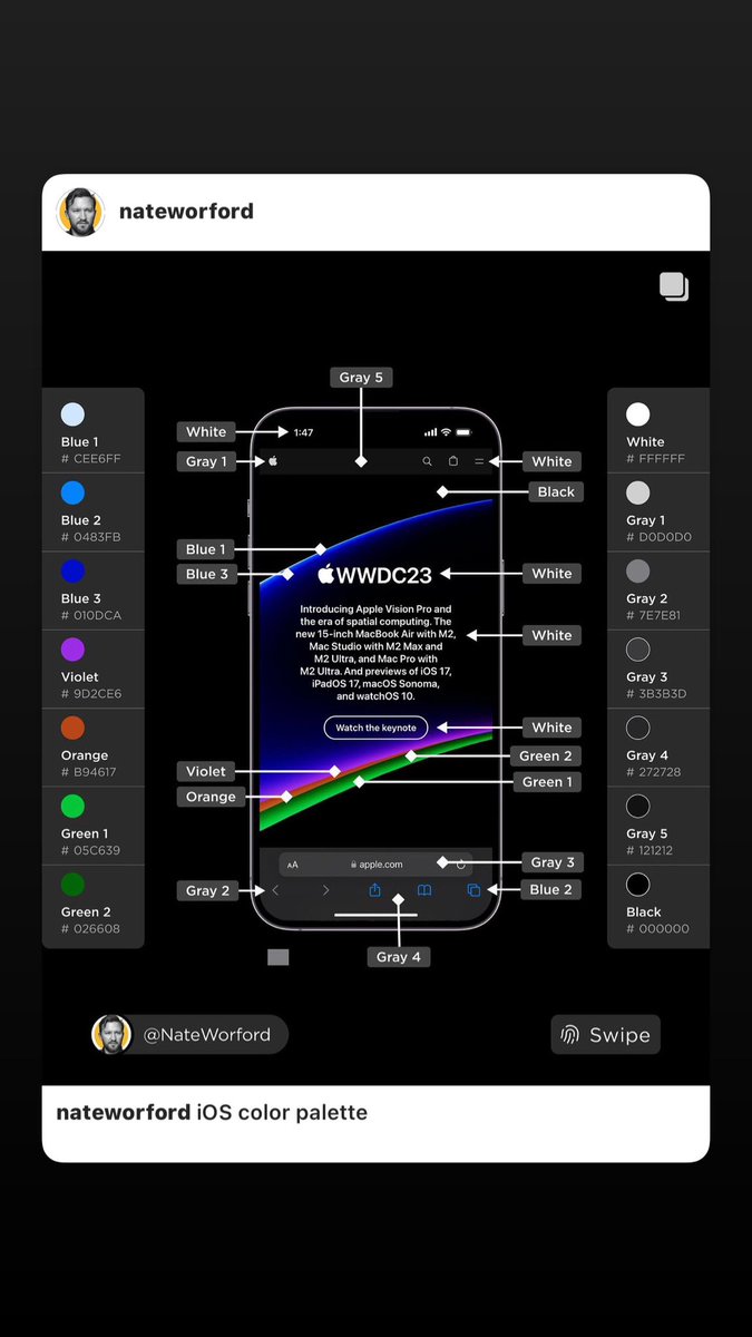 #iOScolorpalette #wwdc2023 #appleofficial