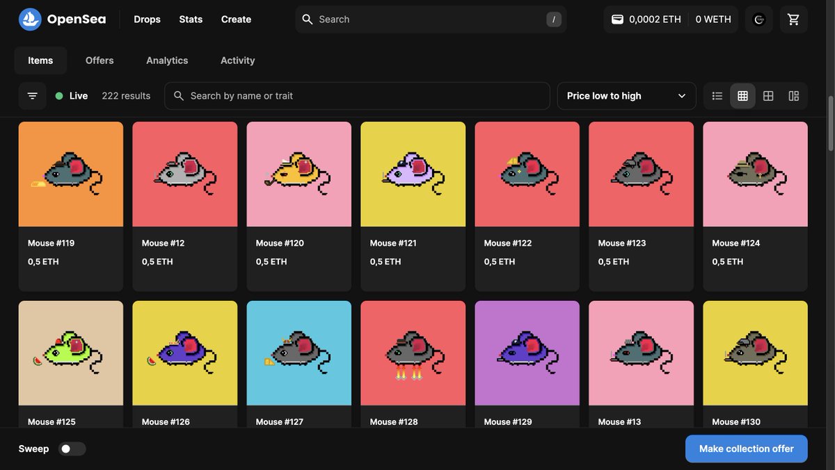 SELLING MY ENTIRE COLLECTION OF MCE ! 
Will there be a game? No!..Although maybe there will be. 
Will the remaining 2000 NFTs be available for sale? No!..Although maybe they will be. 
Is it worth trusting me? No!..Although maybe it is. 
Buy to find out! 
opensea.io/collection/rmi…