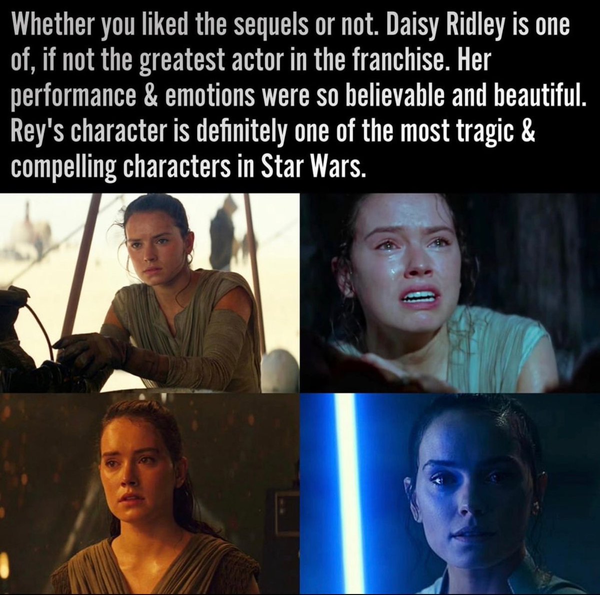 SWCultureLive's tweet photo. We 🧡 Daisy. 

#StarWars https://t.co/7yEHTnwhW5
