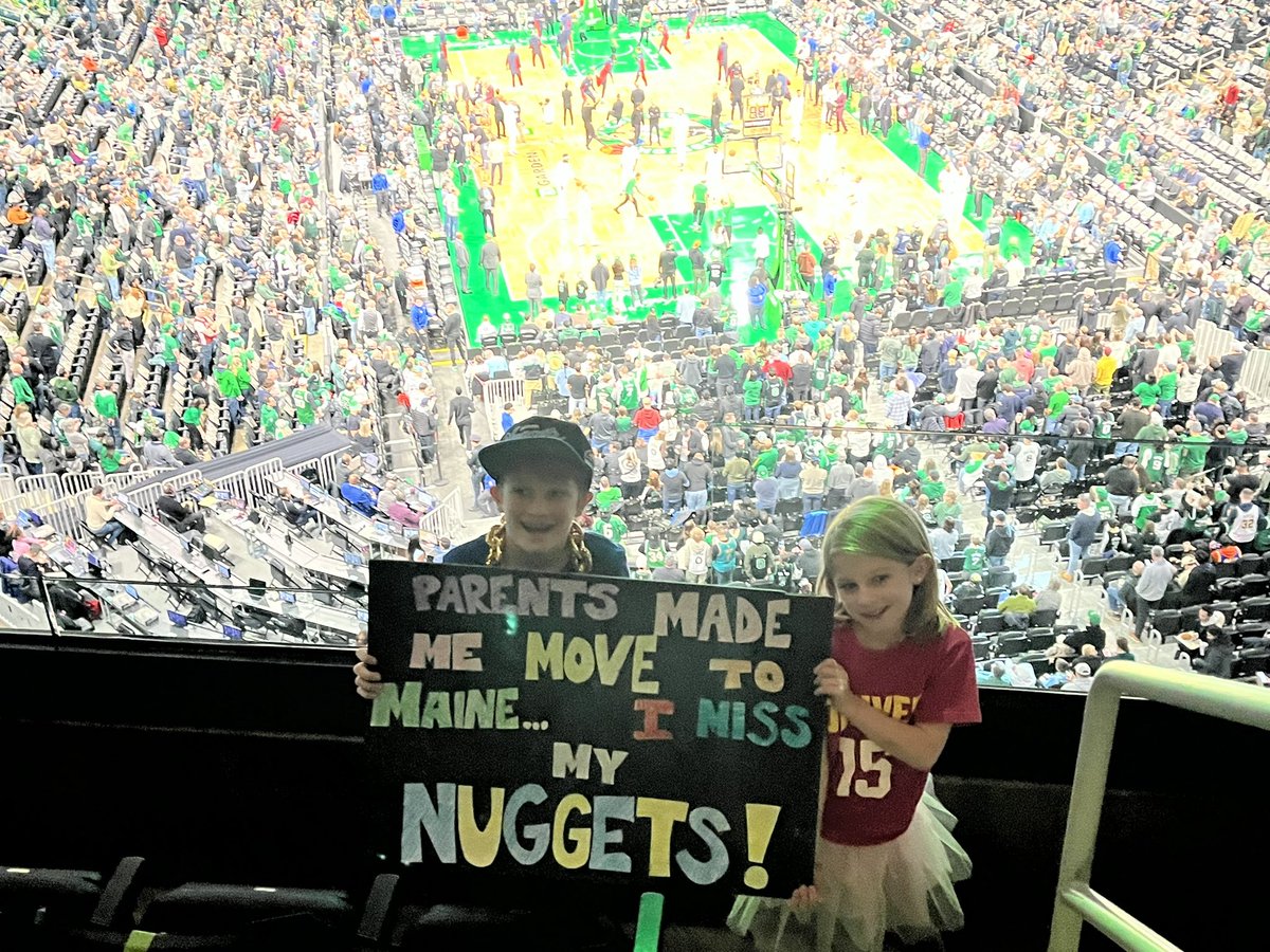 Nat_the_dad's tweet photo. @nuggets Hey Nugs!  Got a huge fan at seat 7, row 5 section 325! https://t.co/Kx5byiSU62