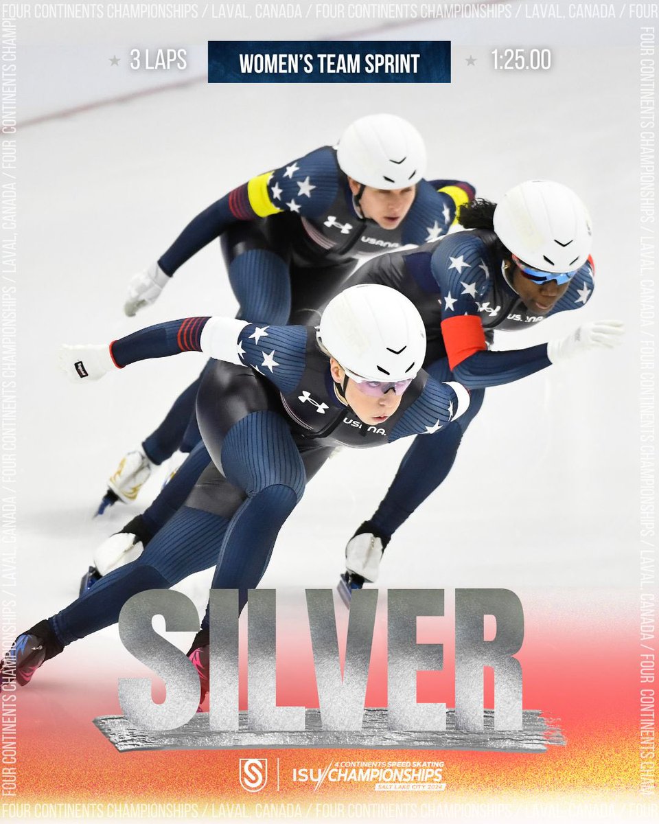 The Team Sprint women capture SILVER on the fastest ice on earth! 🔥🥈