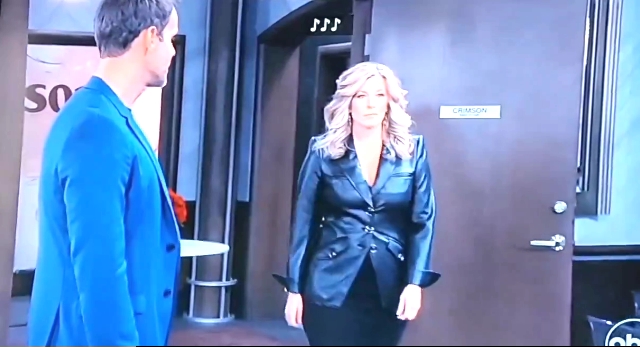Lindy_Susie's tweet photo. @lldubs @CameronMathison @valentinifrank lol todays ending was so soapy good. And boy does Carly know how to make an entrance. LOL We need more scenes like this. Cant wait to see Carly work her magic at Crimson for however long she chooses to stay #Crew #MoreCrew #GH #TeamCrew https://t.co/y32M61AfB8