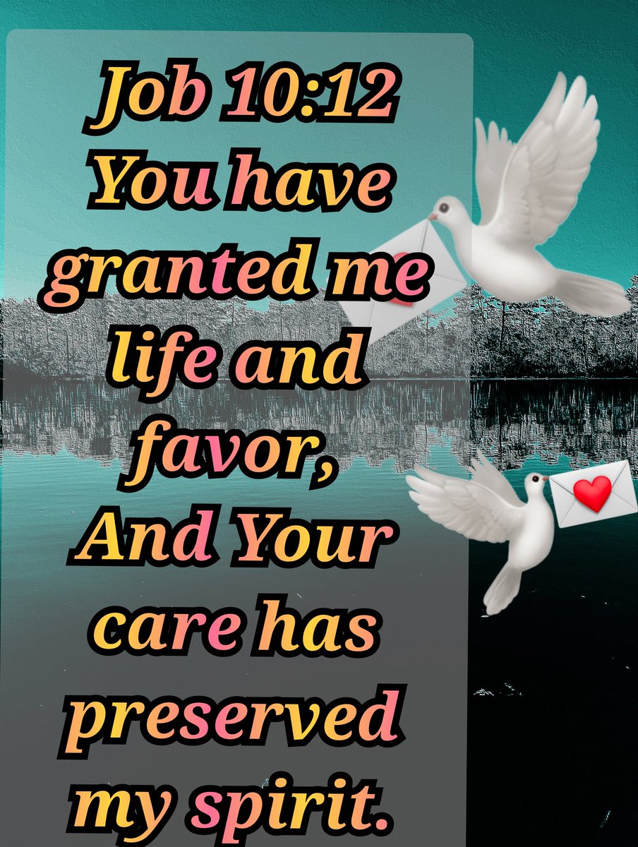 Brother_AlanR's tweet photo. Job 10:12

In the midst of his great struggle, Job recognizes 3 things:
1. God grants life.
2. God grants favor.
3. God preserves our Spirit with His care.

Regardless of what is going on in your life, God cares for you. Recognize it. Praise God for it. https://t.co/fuLlb81pBw