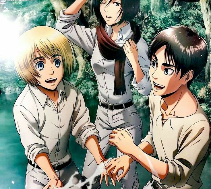 luard_alucard's tweet image. "O Eren gosta da Mikasa, não do Armin!"
O Eren: