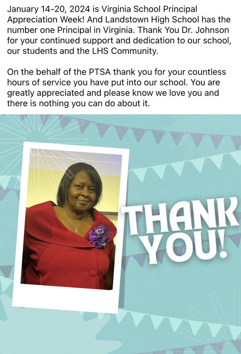 Landstown High School PTSA tweet media