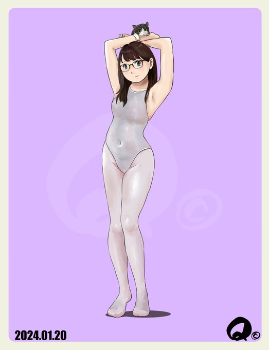 1/20㊏のモカちゃん
モカちゃんの腋見せポーズ
🤍「白」多めなんで何かムチムチ～🍖🤍 