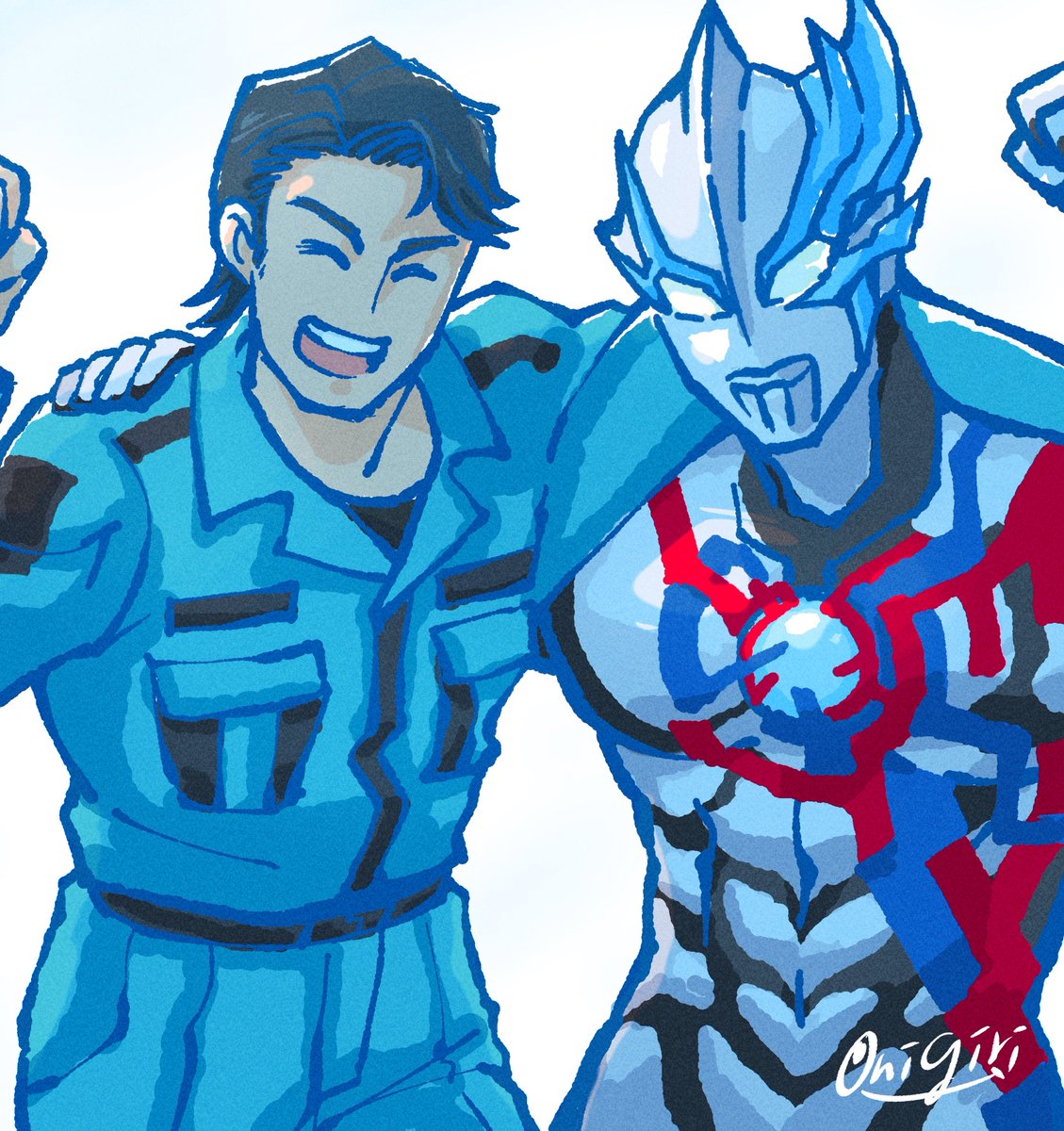 「最高だった  #ウルトラマンブレーザー」|おにぎり🍙🌸のイラスト