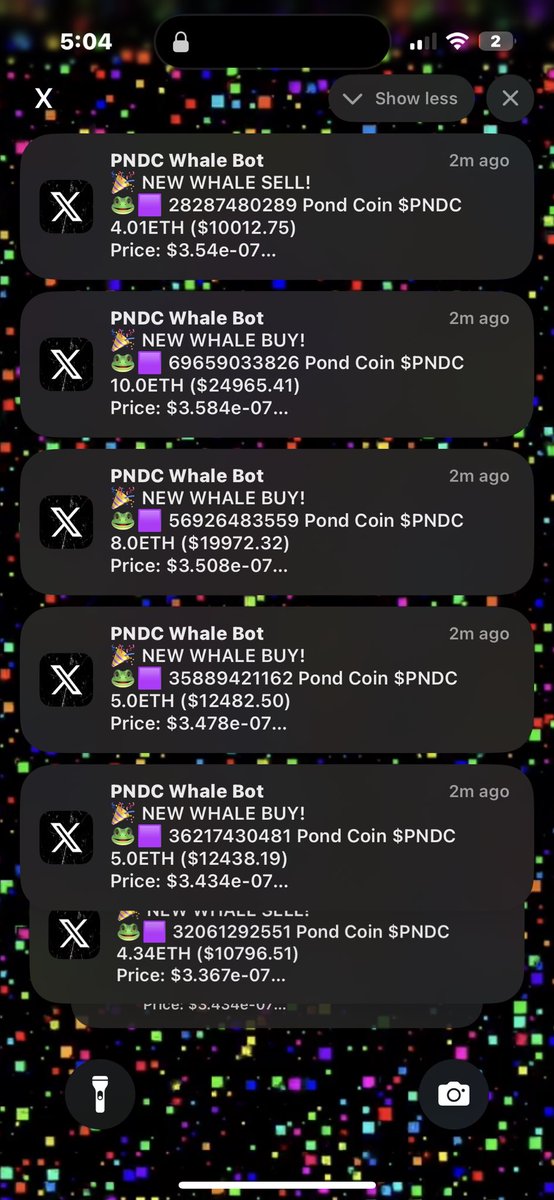 LimitlessJrny's tweet photo. Shoutout to @Oashkar7 and the @PNDCWhaleBot !
Seeing the levels and action at a glance with notis on is clutch
$PNDC π¦ΎπΈπͺπ #Pondish https://t.co/LnJ5t4cqSC