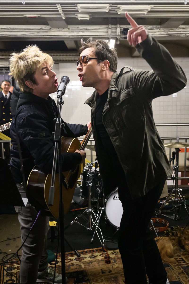 Green Day and Jimmy Fallon’s NYC subway pop-up show was a blast. The spot vs The shot