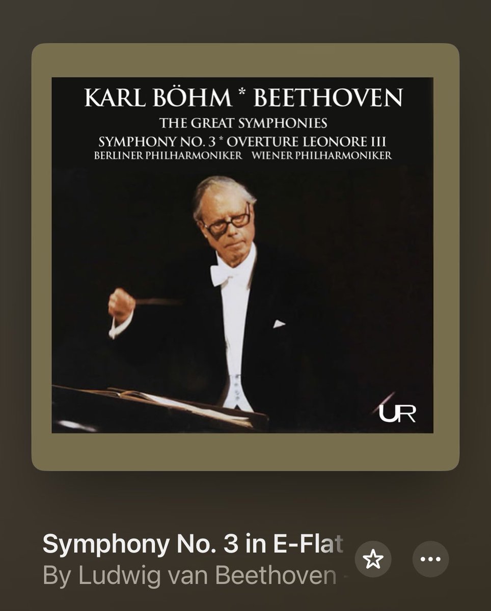 今日はなんか身体が怠いので気合い入れる為カッコいいの聴いてる。

今日明日と忙しくありません様に🙏

#NowPlaying #クラッシック音楽 #beethoven #BOHM