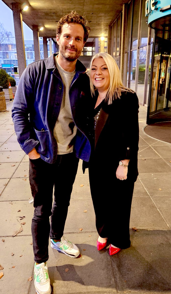ChilliShar's tweet photo. Feeling like one of the luckiest women alive meeting Irelands sexiest man’ very pleasant and has the patience for individual photos before catching flight @RTELateLateShow our very own #thetourist #Belfast #TheFall #50shadesofgrey star Mr Jamie Dornan - absolute gent https://t.co/XDfiKxugKZ