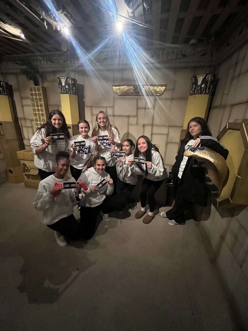 TCHS_WSOCCER's tweet photo. A little team bonding after our game today! We all escaped 🏆👑

#teambonding #tcod #talonsup
@KISDAthletics @TCHS_WAthletics https://t.co/zGHmGNbXNO