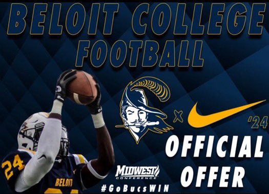 After a great conversation with <a href="/TGeggie6/">Trevor Geggie</a> I’m excited and blessed to receive my first official offer from <a href="/BeloitBucsFB/">BeloitBucsFootball</a> <a href="/ClarksvilleFB/">Clarksville Football</a> <a href="/IsaacShelby/">Isaac Shelby</a>