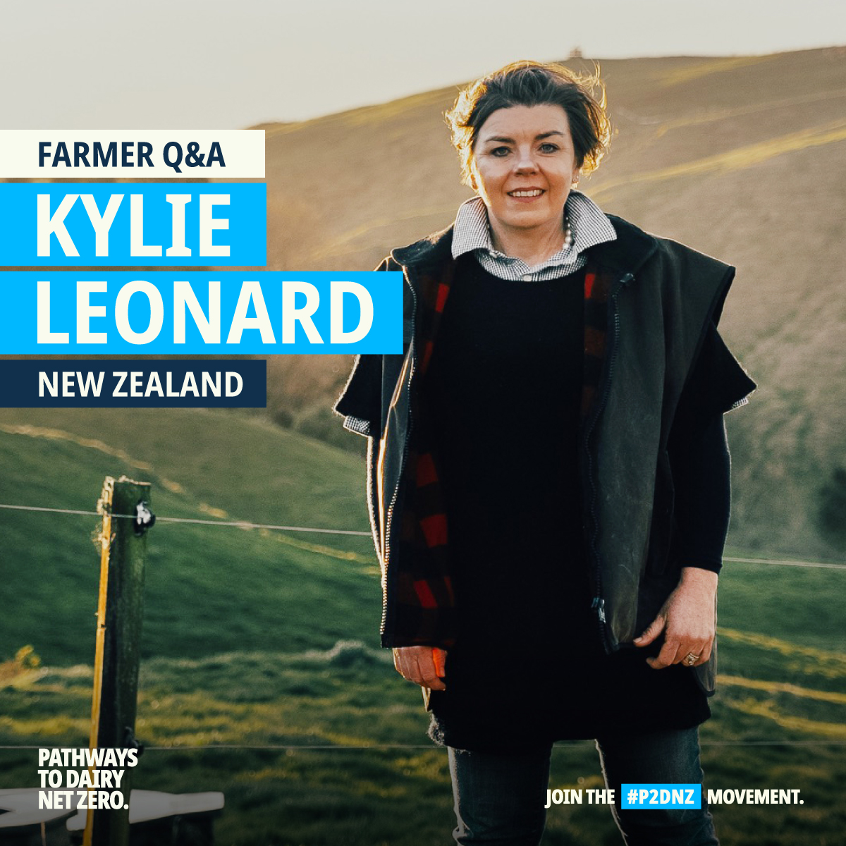 New Zealand farmer Kylie Leonard is proof that #PathwaysToDairyNetZero helps #dairy organizations
on their #sustainability journeys. Read Kylie’s story at pathwaystodairynetzero.org/news/farmer-qa…. 
#P2DNZ #EnjoyDairy