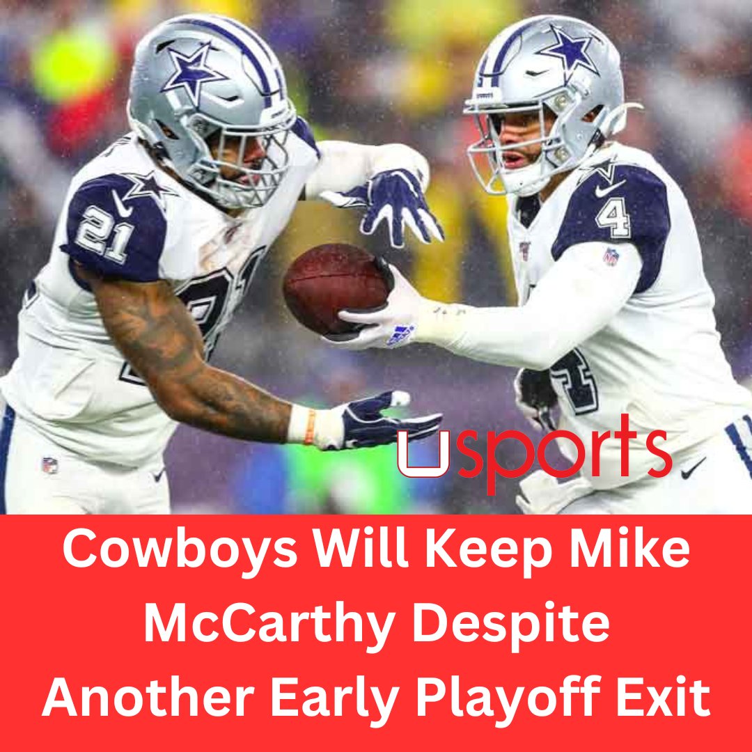 usportsnow's tweet image. Dallas Cowboys owner Jerry Jones announced Wednesday that the team will not part ways with head coach Mike McCarthy.

Full Story Here: tinyurl.com/nynhmmp2

#mikemccarthy #jerryjones #packers #wildcard #nfl