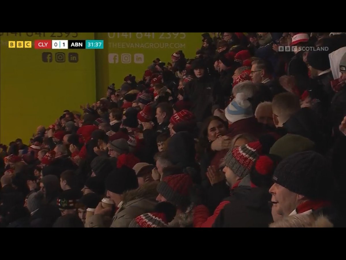raymondjbruce's tweet photo. @ErinGrieve17 Spotted on TV celebrating the  Miovski goal -  hope you enjoyed the game https://t.co/DEpnNNWq3h