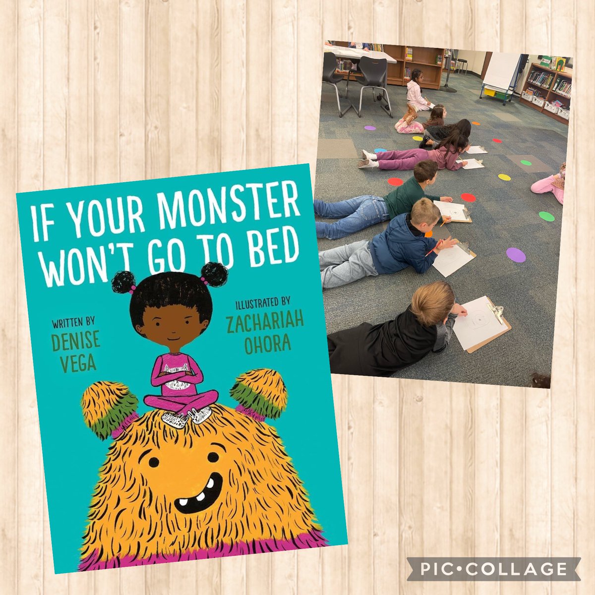 I loved sharing this book with 1st graders learning about procedural writing! Then we followed a procedure to draw our own monster! Thanks, ⁦@DeniseVegaBooks⁩, for such a fantastic read-aloud! ⁦@LightFarmsElem⁩ ⁦@PISD_Libraries⁩