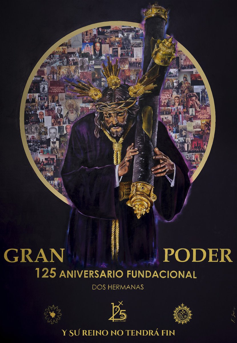 HdadGranPoderDH's tweet photo. CXXV ANIVERSARIO FUNDACIONAL |
Cartel anunciador del 125 Aniversario Fundacional de nuestra Hermandad, obra de N.H. Francisco Gómez Santiago. https://t.co/Te6CL9J2gM