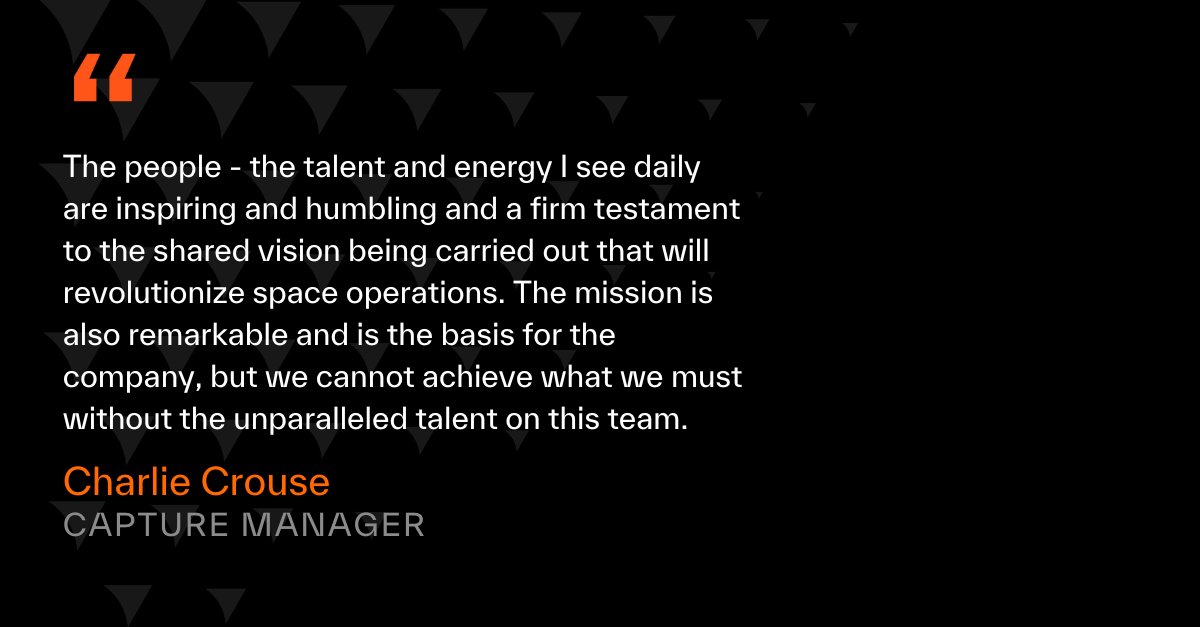 Please join us in welcoming Charlie Crouse, our new Capture Manager. 👏 

See how Charlie's team members have left him inspired in his short time at True Anomaly. 👀👇

Welcome to the team, Charlie!
#NewHires #SpaceSecurity #SpaceJobs